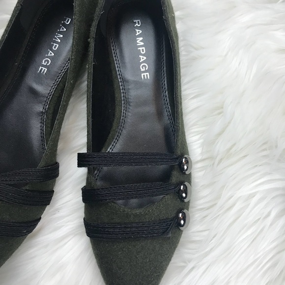 Rampage Shoes - Rampage Olive Flats